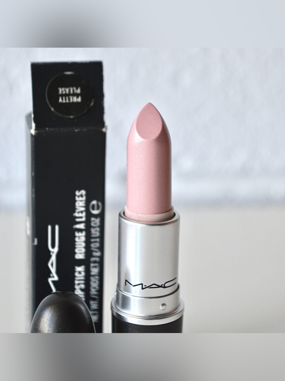 MAC Cosmetics Lipstick *PRETTY PLEASE* Extra Rare LE Pale Lavender Pink BNIB